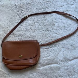 Coach Vintage Brown Leather Crossbody Bag